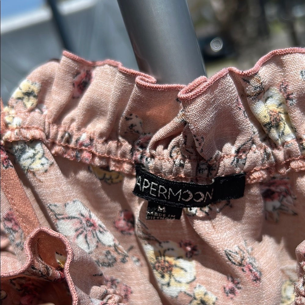 Floral Ruffle Strap Top - Picture 2 of 2